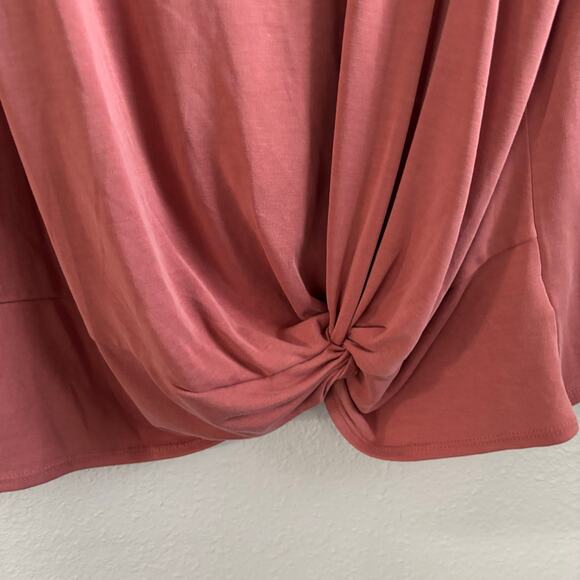 Torrid Knot Front Tank Top Stretchy Sleeveless Dusty Rose Women's Plus Size 4XL - Picture 4 of 10